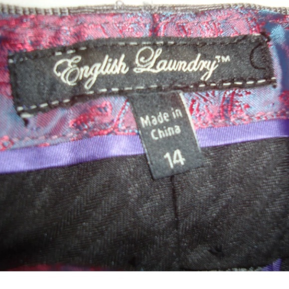 Women's Gray dress pants ENGLISH LAUNDRY Sz 14 - Picture 3 of 3